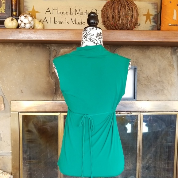 AB Studio green Sleeveless blouse - Picture 2 of 4